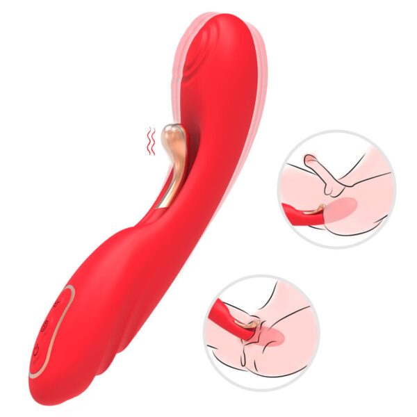 Armony — Tongue Vibrator, Rechargeable, Red — Hi-Tech Vibrators — view 2