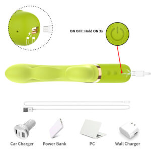 Armony — Rabbit Vibrator, Rechargeable, Green — Hi-Tech Vibrators — view 3