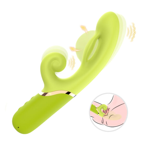 Armony — Rabbit Vibrator, Rechargeable, Green — Hi-Tech Vibrators — view 5