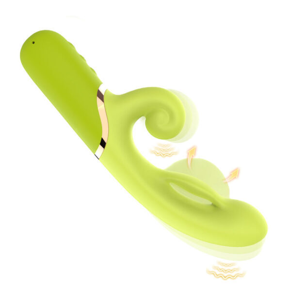 Armony — Rabbit Vibrator, Rechargeable, Green — Hi-Tech Vibrators — view 7