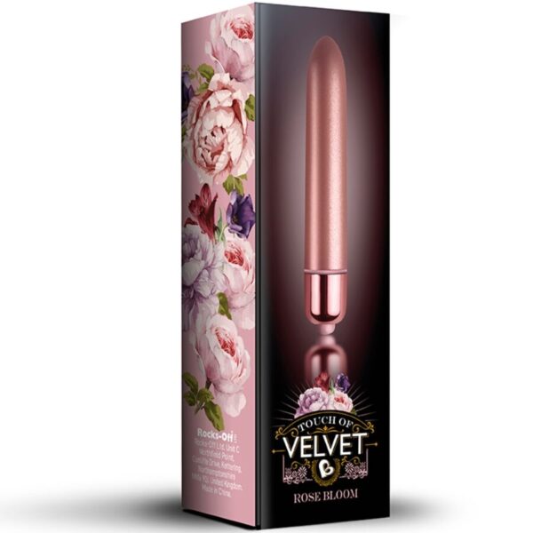 Rocks-Off Touch of Velvet — Bullet Vibrator, Waterproof, Rose — Bullet Vibrators — view 2