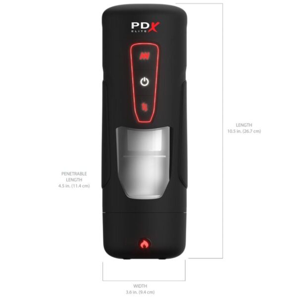 PDX Elite Milk Me Hotter — Automatic Masturbator, Heated — Automatic Masturbators — view 5