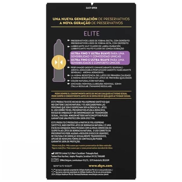 Skyn Elite — Non-Latex Condoms, 10 Pack — Condom Multipacks — view 3