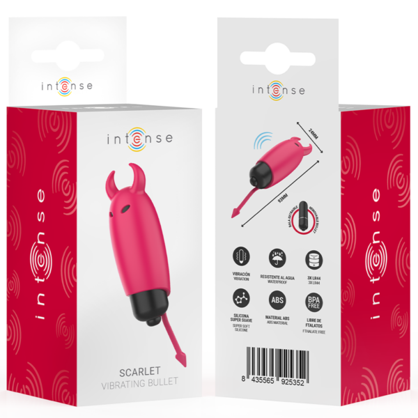 Intense Scarlet — Bullet Vibrator, Red — Bullet Vibrators — view 6