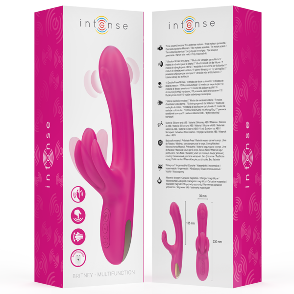 Intense Britney — Rabbit Vibrator, Waterproof, Pink — Rabbit Vibrators — view 7