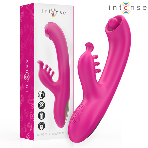 Intense Christina — Rabbit Vibrator, Rechargeable, Pink — Rabbit Vibrators