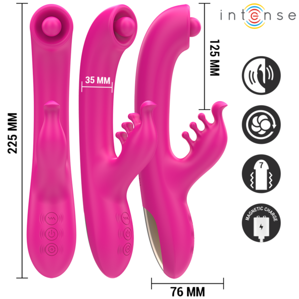 Intense Christina — Rabbit Vibrator, Rechargeable, Pink — Rabbit Vibrators — view 3