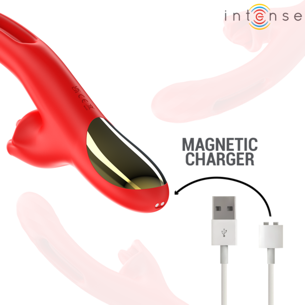 Intense Jessica — Rabbit Vibrator, Waterproof, Red — Rabbit Vibrators — view 6