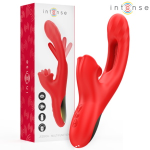 Intense Jessica — Rabbit Vibrator, Waterproof, Red — Rabbit Vibrators