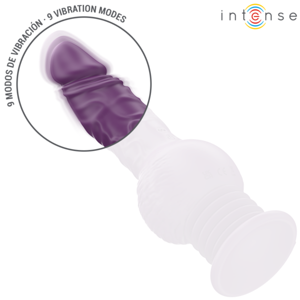 Intense Tatum — Thrusting Vibrator, Waterproof, Purple — Rabbit Vibrators — view 5