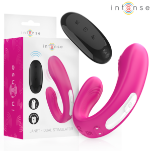 Intense Janet — Couples Vibrator, Remote Control, Pink