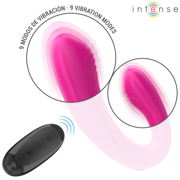 Intense Janet — Couples Vibrator, Remote Control, Pink — view 5