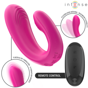 Intense Janet — Couples Vibrator, Remote Control, Pink — view 2
