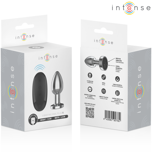 Intense — Vibrating Butt Plug, Remote Control, 7.4 cm — Anal — view 7