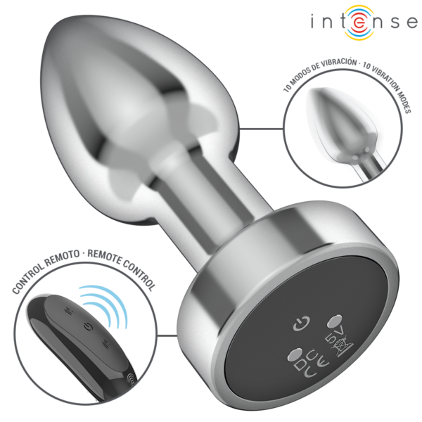 Intense — Vibrating Butt Plug, Remote Control, 7.4 cm — Anal — view 2