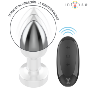 Intense — Vibrating Butt Plug, Remote Control, 7.4 cm — Anal — view 3
