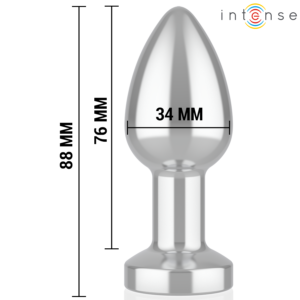 Intense — Vibrating Butt Plug, Remote Control, 8.8 cm — Anal — view 4