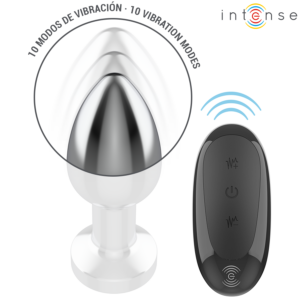 Intense — Vibrating Butt Plug, Remote Control, 8.8 cm — Anal — view 3