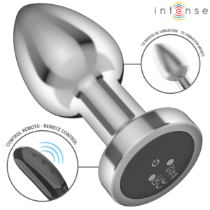 Intense — Vibrating Butt Plug, Remote Control, 8.8 cm — Anal — view 2