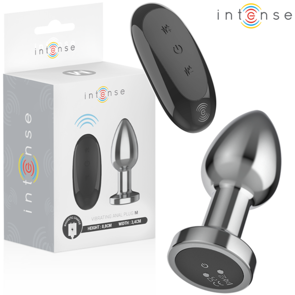 Intense — Vibrating Butt Plug, Remote Control, 8.8 cm — Anal