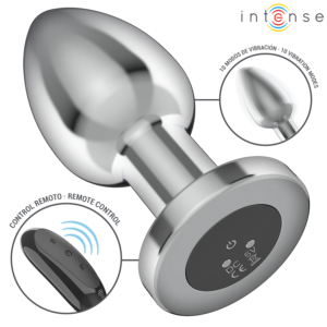 Intense — Vibrating Butt Plug, Remote Control, 10.1 cm — Anal — view 3
