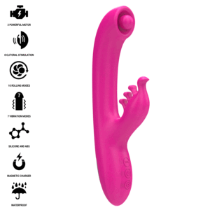 Intense Christina — Rabbit Vibrator, Rechargeable, Pink — Rabbit Vibrators — view 2