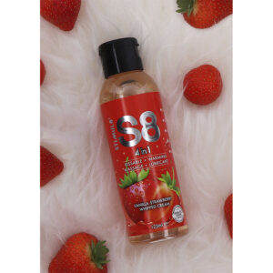 Stimul8 S8 Strawberry — Flavoured Lubricant, 125 ml, 4-in-1 — Flavored Lubricants — view 2