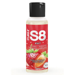 Stimul8 S8 Strawberry — Flavoured Lubricant, 125 ml, 4-in-1 — Flavored Lubricants