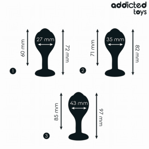 Addicted Toys — Anal Training Kit, Jewel Base — view 2