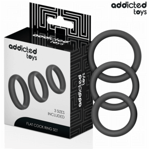 Addicted Toys — Cock Ring Set, Flat — Classic Cock Rings — view 2