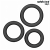 Addicted Toys Model 1 — Cock Ring Set, Black — Classic Cock Rings