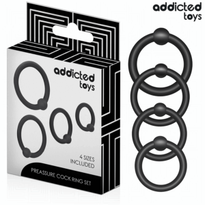 Addicted Toys Pressure — Cock Ring Set, Black — Classic Cock Rings — view 2