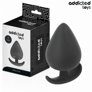 Addicted Toys — Silicone Butt Plug, 11 cm, Black — Anal