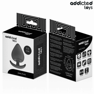 Addicted Toys — Silicone Butt Plug, 9.5 cm, Black — Anal — view 2