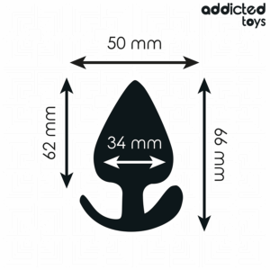 Addicted Toys — Silicone Butt Plug, 6.6 cm, Black — Anal — view 3