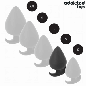Addicted Toys — Silicone Butt Plug, 6.6 cm, Black — Anal — view 4