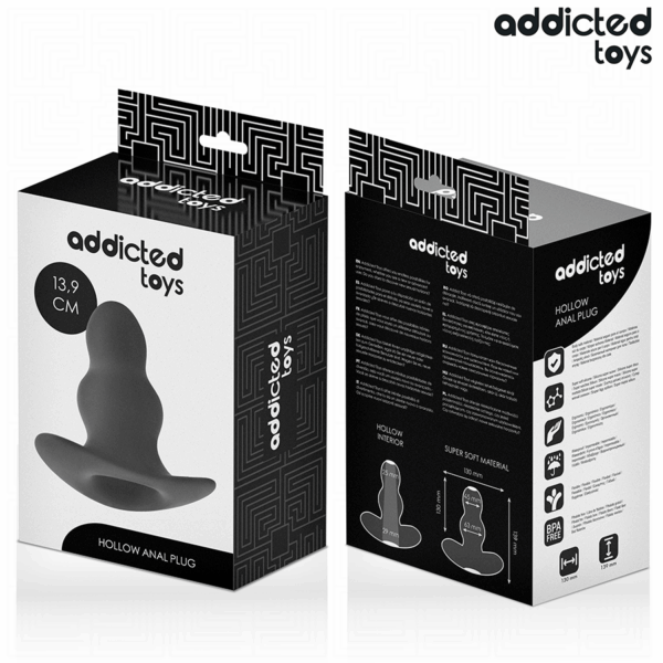 Addicted Toys — Silicone Butt Plug, 13.9 cm, Hollow — Anal — view 7