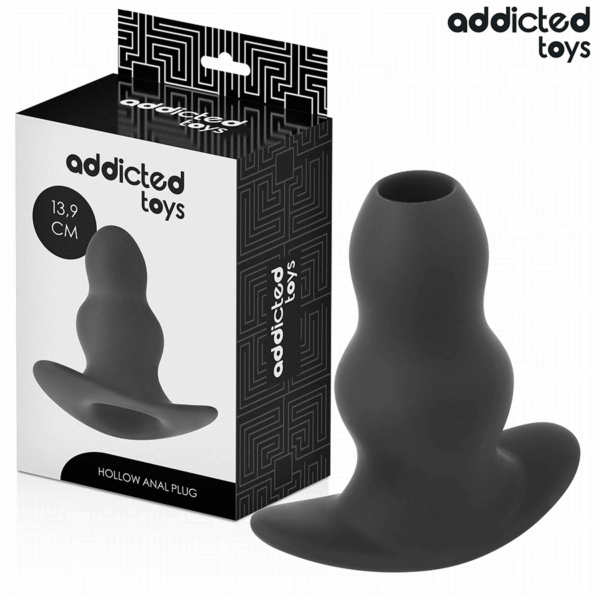 Addicted Toys — Silicone Butt Plug, 13.9 cm, Hollow — Anal