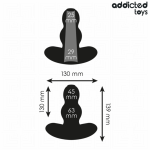 Addicted Toys — Silicone Butt Plug, 13.9 cm, Hollow — Anal — view 4