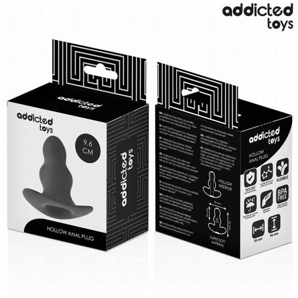 Addicted Toys — Silicone Butt Plug, 9.6 cm, Hollow — Anal — view 7