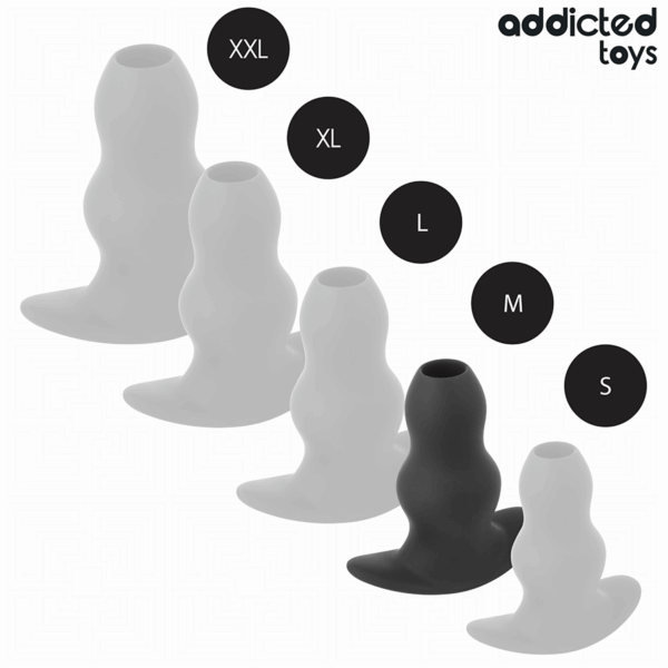 Addicted Toys — Silicone Butt Plug, 9.6 cm, Hollow — Anal — view 5