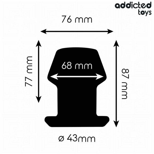 Addicted Toys Extreme — Silicone Butt Plug, 8.7 cm, Hollow — Anal — view 4
