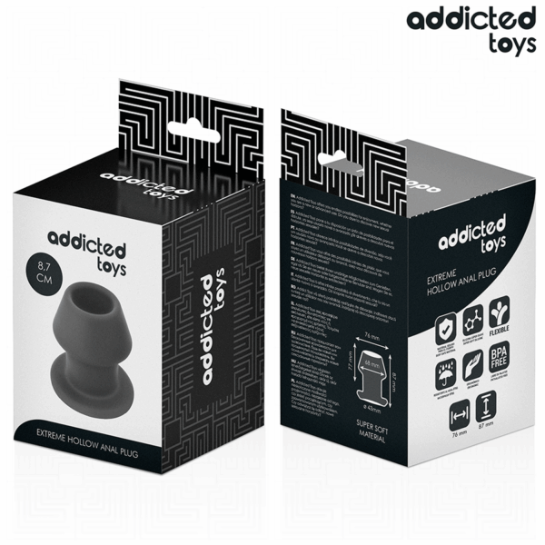 Addicted Toys Extreme — Silicone Butt Plug, 8.7 cm, Hollow — Anal — view 7