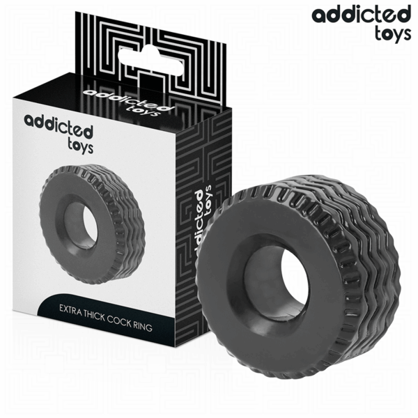 Addicted Toys Extra Thick — Cock Ring, Black — Classic Cock Rings — view 2