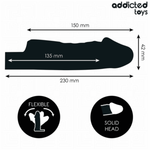 Addicted Toys — Penis Extension Sleeve, Size S, Transparent — Penis Accessories — view 4