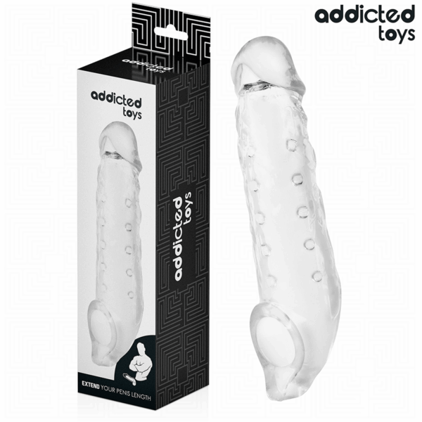 Addicted Toys — Penis Extension Sleeve, Size M, Transparent — Penis Accessories — view 2