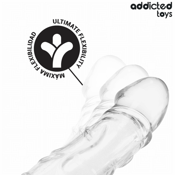 Addicted Toys — Penis Extension Sleeve, 22 cm, Transparent — Penis Accessories — view 5