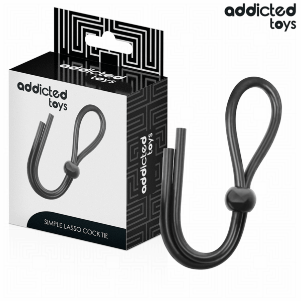 Addicted Toys Single Loop — Cock Ring, Black — Classic Cock Rings — view 2