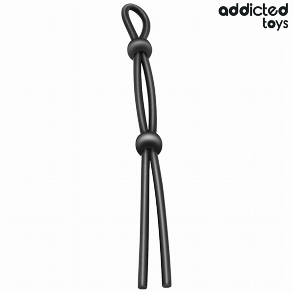 Addicted Toys Double Loop — Cock Ring, Black — Classic Cock Rings