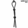 Addicted Toys Triple Loop — Cock Ring, Black — Classic Cock Rings